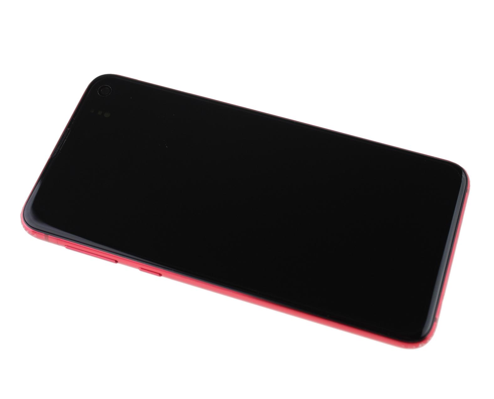 Oryginalny Wyświetlacz LCD + Ekran dotykowy Samsung SM-G970 Galaxy S10e - czerwony