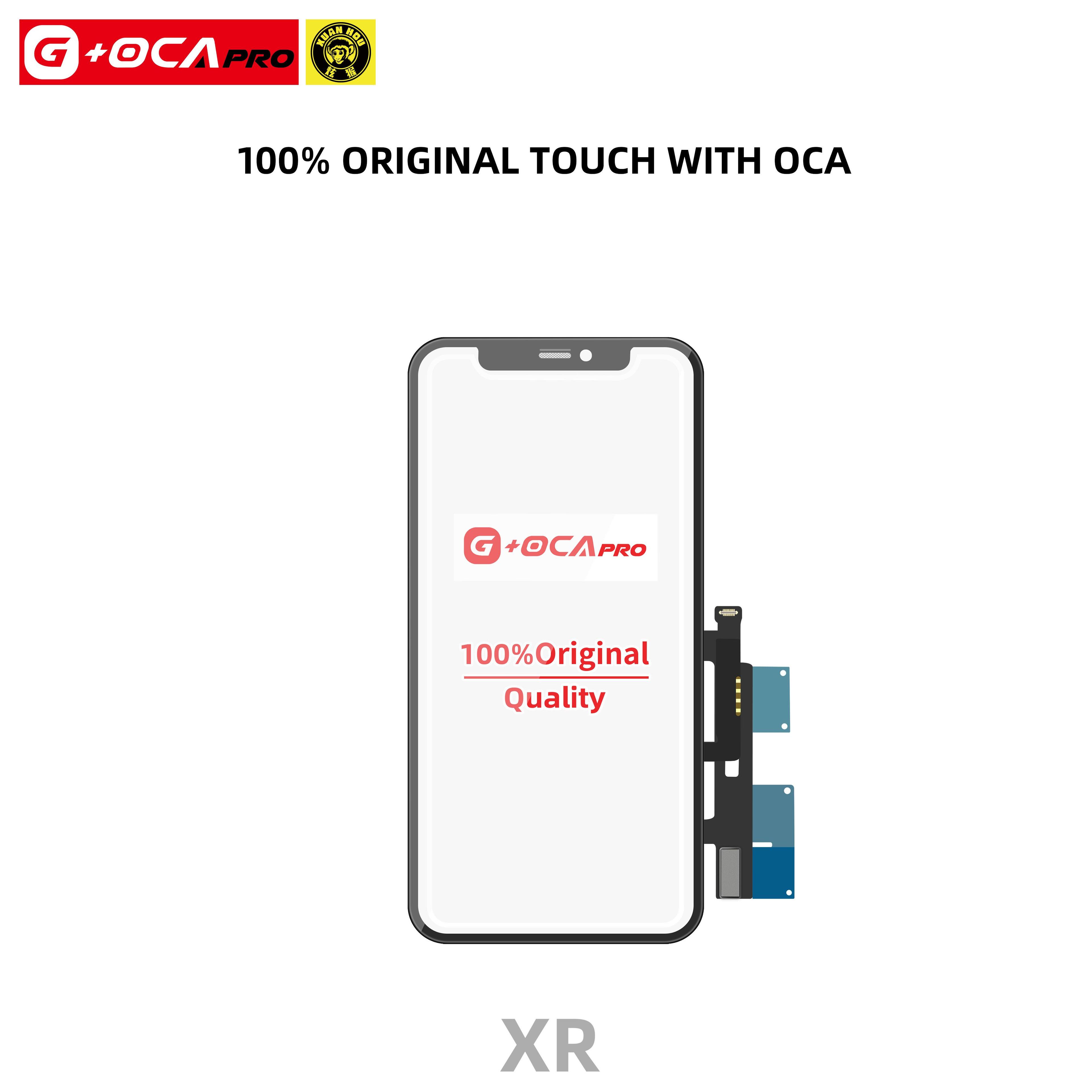 Ekran dotykowy G + OCA Pro + Ramka z oryginalnym kontrolerem dotyku (z powłoką oleofobową) iPhone Xr