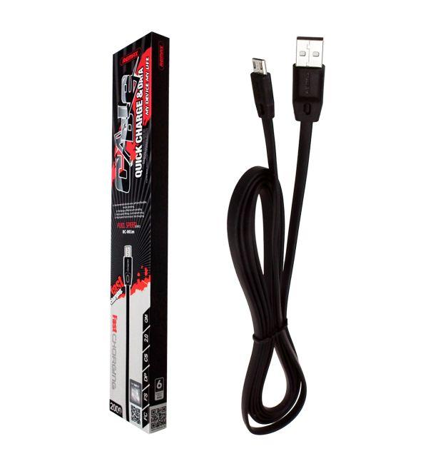 Kabel micro USB REMAX czarny 2m