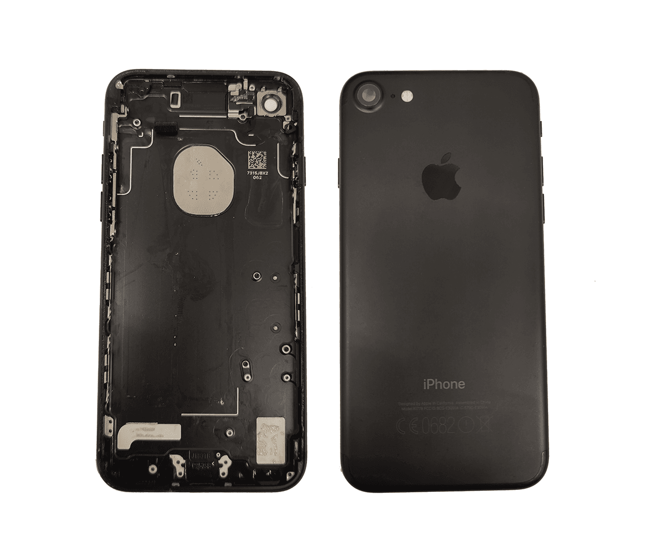 Oryginalny Korpus iPhone 7 black matt (Demontaż) czarny Grade A