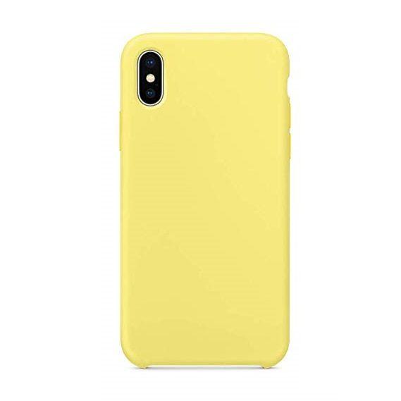 Etui silikonowe iPhone X/XS żółte