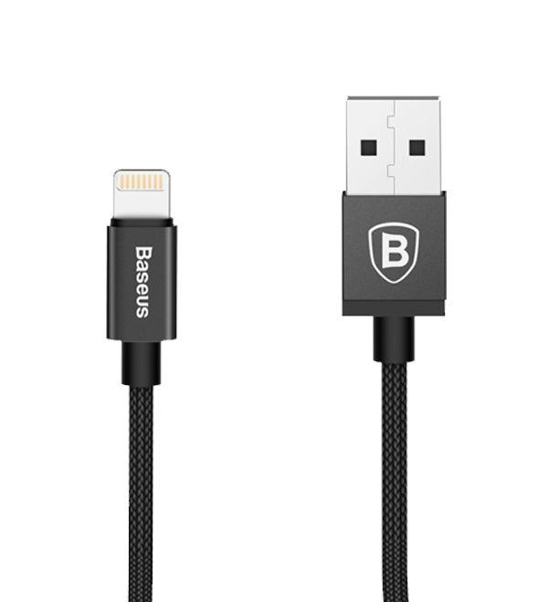Kabel USB Baseus MFi Metal czarny 2,1A 1m