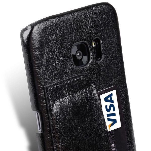 Skórzany Back Cover VETTI Samsung Galaxy S7 EDGE G935 czarny