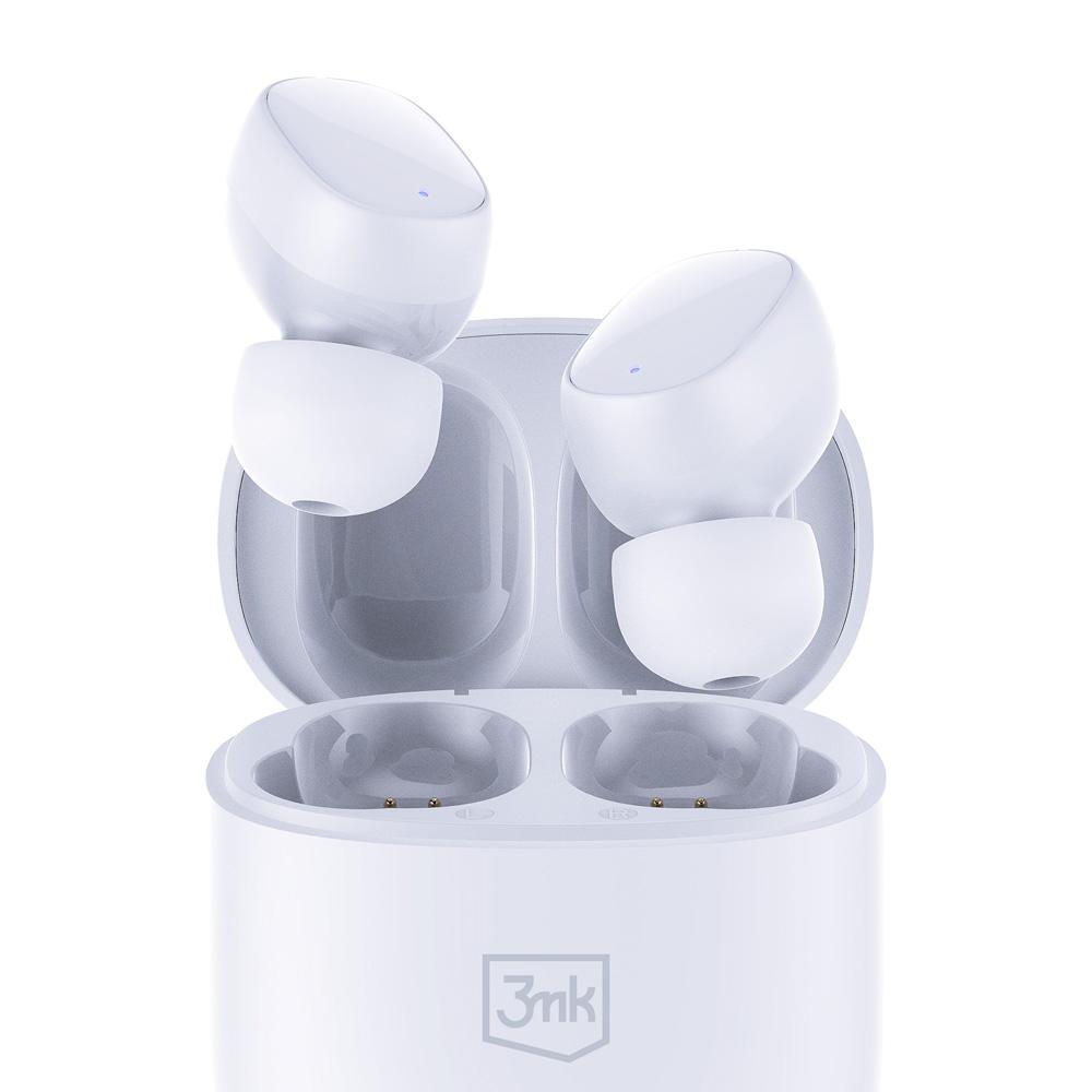 3mk FlowBuds wireless headphones white
