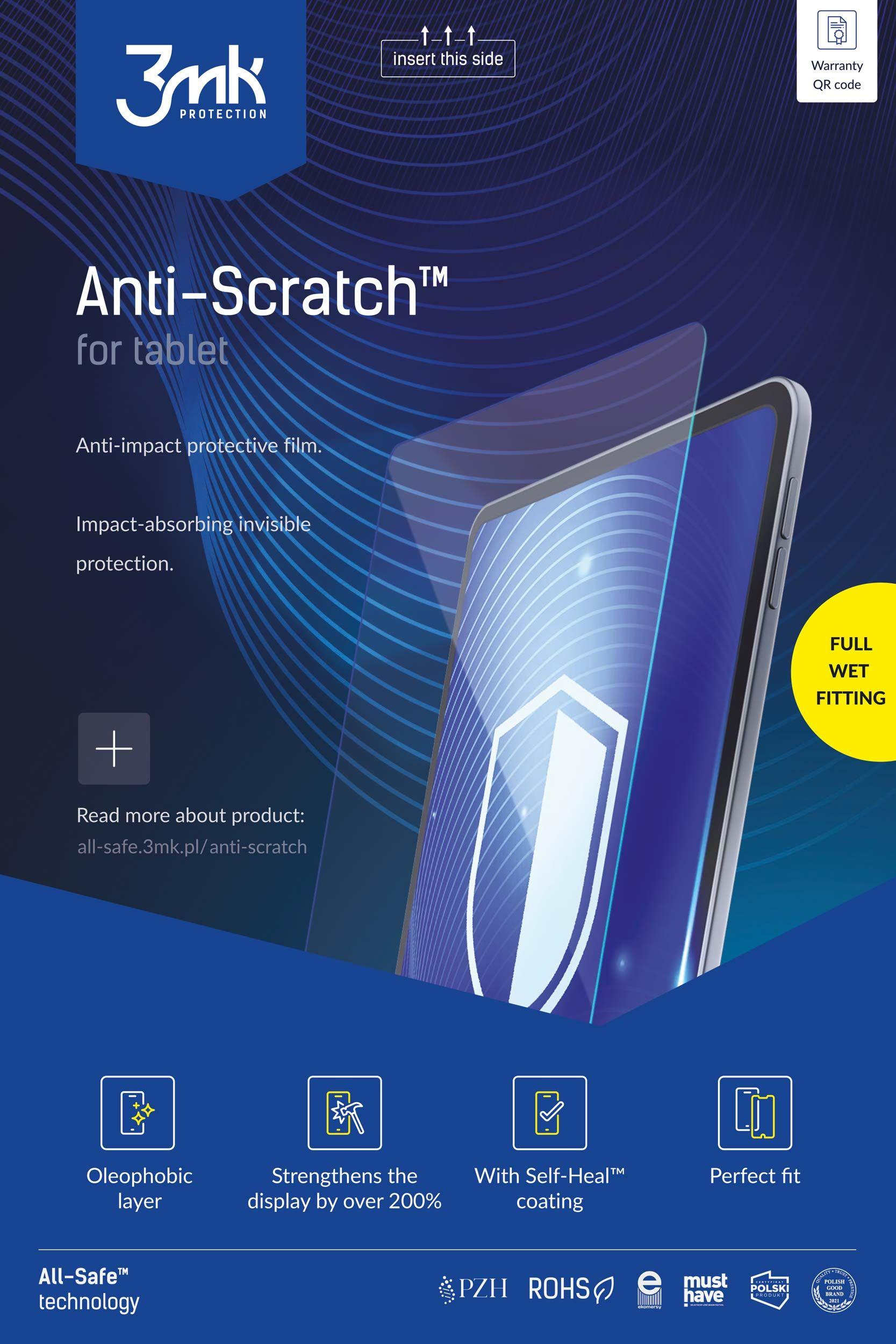 Folia ochronna 3mk all-safe AIO - Anti-Scratch Tablet Full Wet - 5 sztuk (kompatybilne tylko z nowym ploterem)