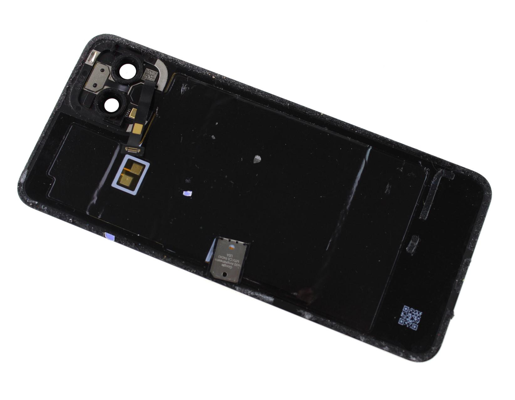 Original battery cover Google Pixel 4 (G020M) black disassembly