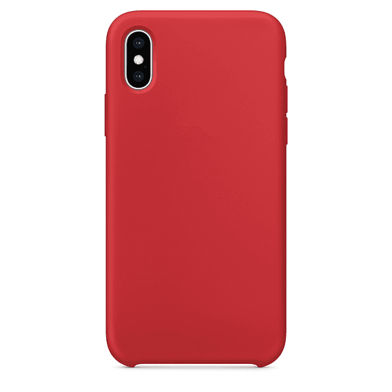 Silicone case iPhone XS red