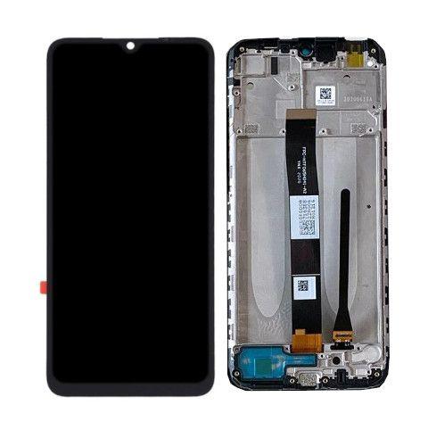 Oryginalny Wyświetlacz LCD + Ekran dotykowy Xiaomi Redmi 9A / 9C / 9AT - czarny / szary (Wymieniona szyba)