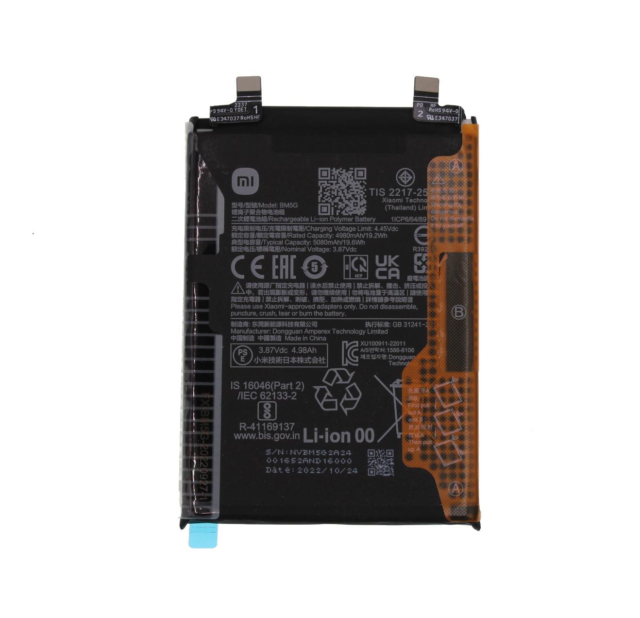 Original Battery BM5G Xiaomi POCO X4 GT