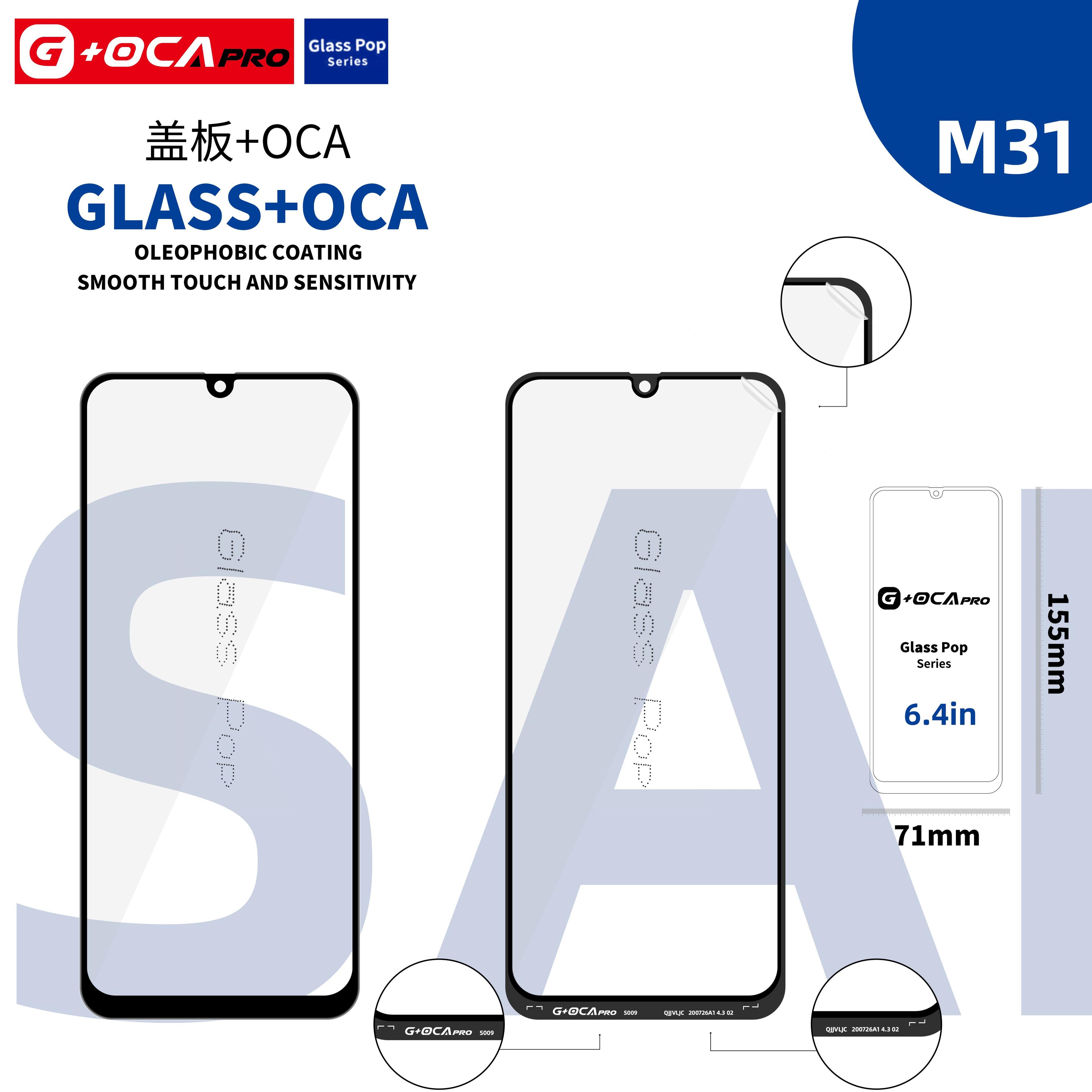 Szybka G + OCA Pro (z powłoką oleofobową) Samsung SM-M315 Galaxy M31