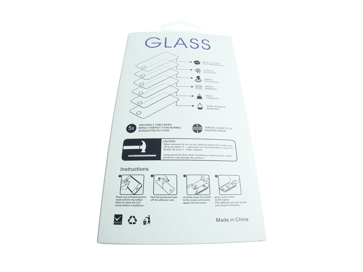 Szkło hartowane 5D Full Glue iPhone 7 / 8 / SE 2020 białe