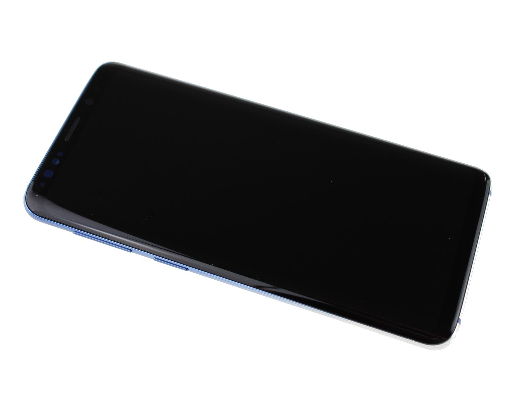Oryginalny Wyświetlacz LCD + Ekran dotykowy Samsung SM-G960 Galaxy S9 polaris blue / niebieski