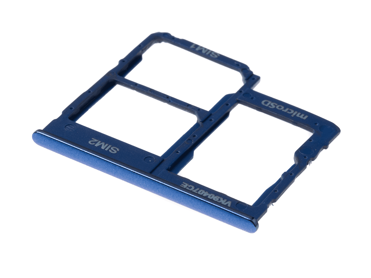 Oryginalna Szufladka karty SIM Samsung SM-A405 Galaxy A40 - niebieska