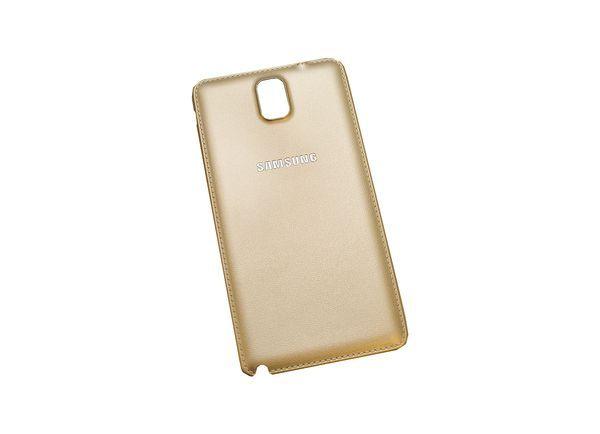 Klapka baterii Samsung NOTE 3 N9000 złota skóra