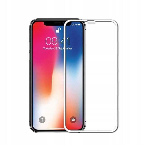 Szkło hartowane 5D Full Glue iPhone 11 / XR 6,1" białe