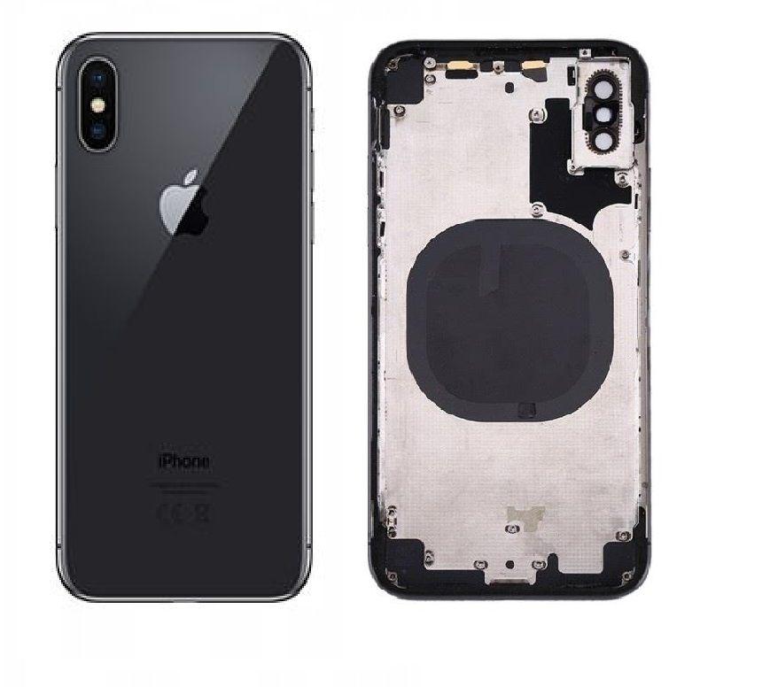 Korpus iPhone X + klapka czarny