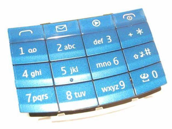 Klawiatura Nokia X3-02 niebieska