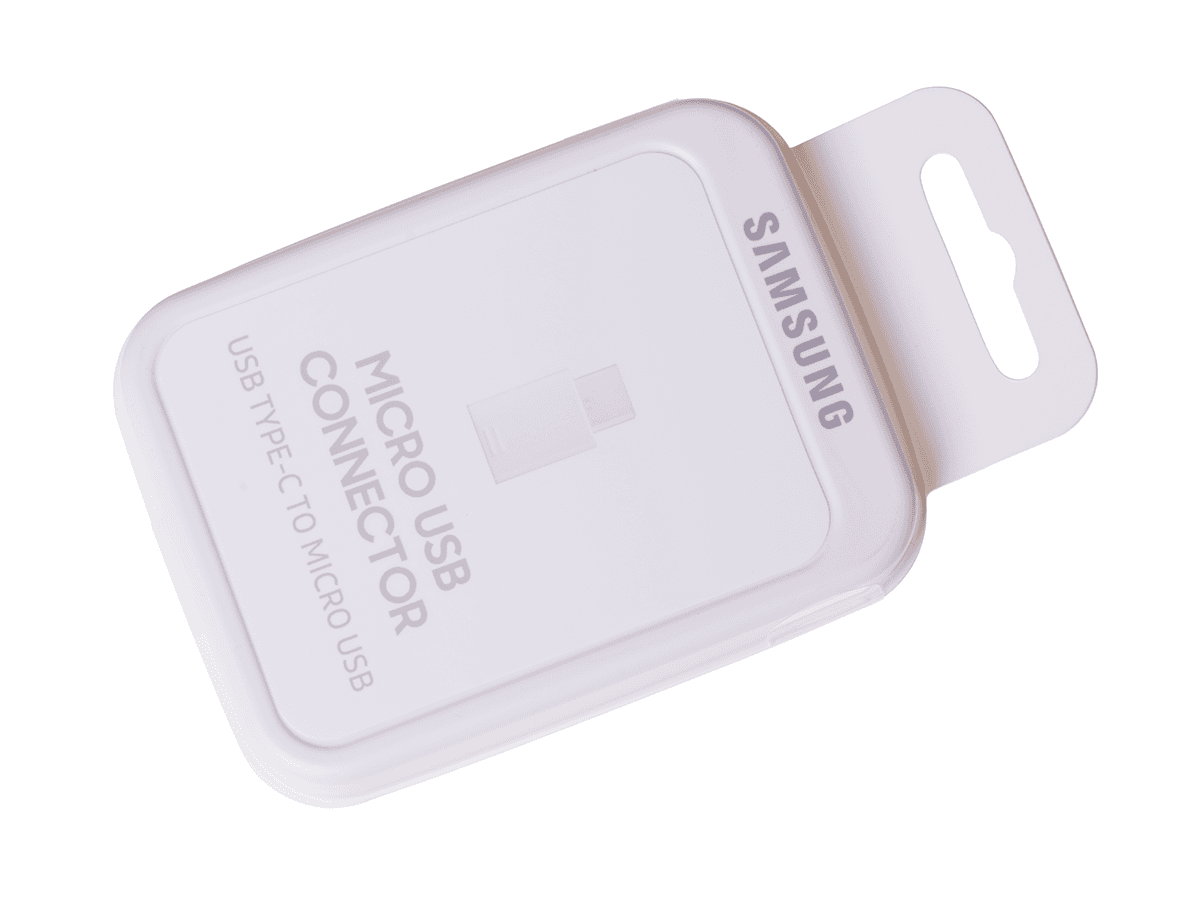 Oryginalny Adapter Micro USB do USB Typ c Samsung biały