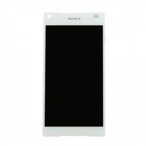 Oryginalny Wyświetlacz LCD + ekran dotykowy Sony Xperia Z5 compact biały (wymieniona szyba)
