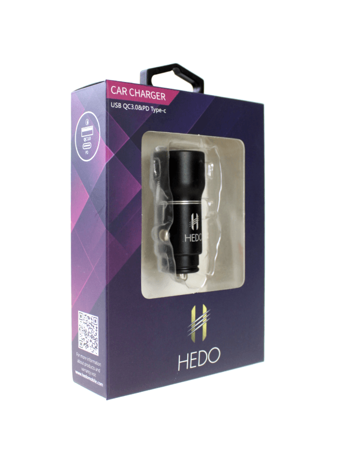 Fast Car charger Type-C HEDO JS-018-1 20W