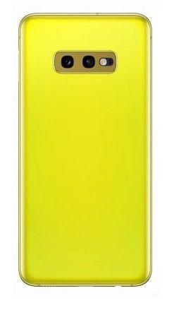 Klapka baterii Samsung s10e + szkiełko aparatu żółta