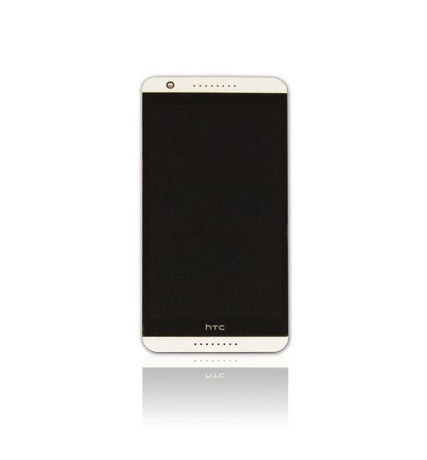 Wyświetlacz LCD + ekran dotykowy HTC Desire 820+ ramka biała