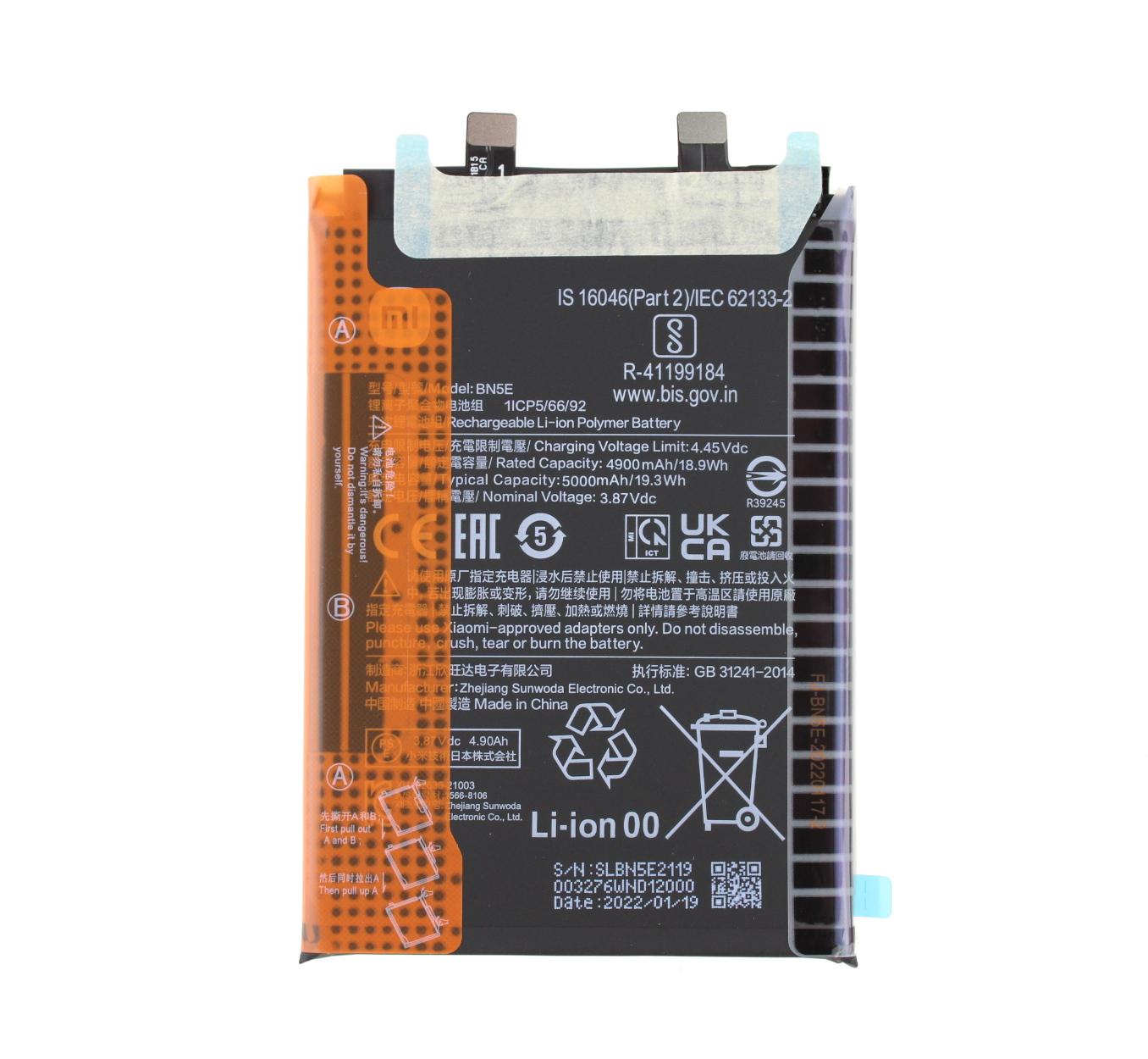 Oryginalna Bateria BN5E Xiaomi Redmi Note 11 Pro / 11 Pro 5G
