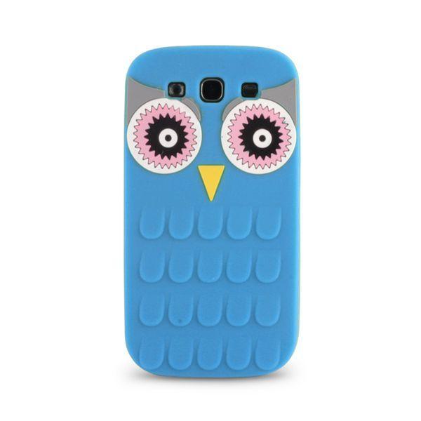 Back Cover Animal 3D Owl Sony M4 Aqua blue