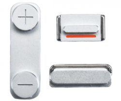 Zestaw przycisków bocznych iPhone 5/5G srebrny