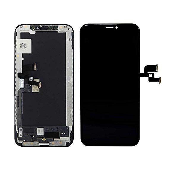 Oryginalny Wyświetlacz LCD + Ekran dotykowy iPhone Xs (6 bit) czarny (Wymieniona szyba)