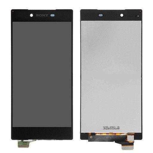 Oryginalny Wyświetlacz LCD + ekran dotykowy Sony Xperia Z5 czarny (wymieniona szyba)