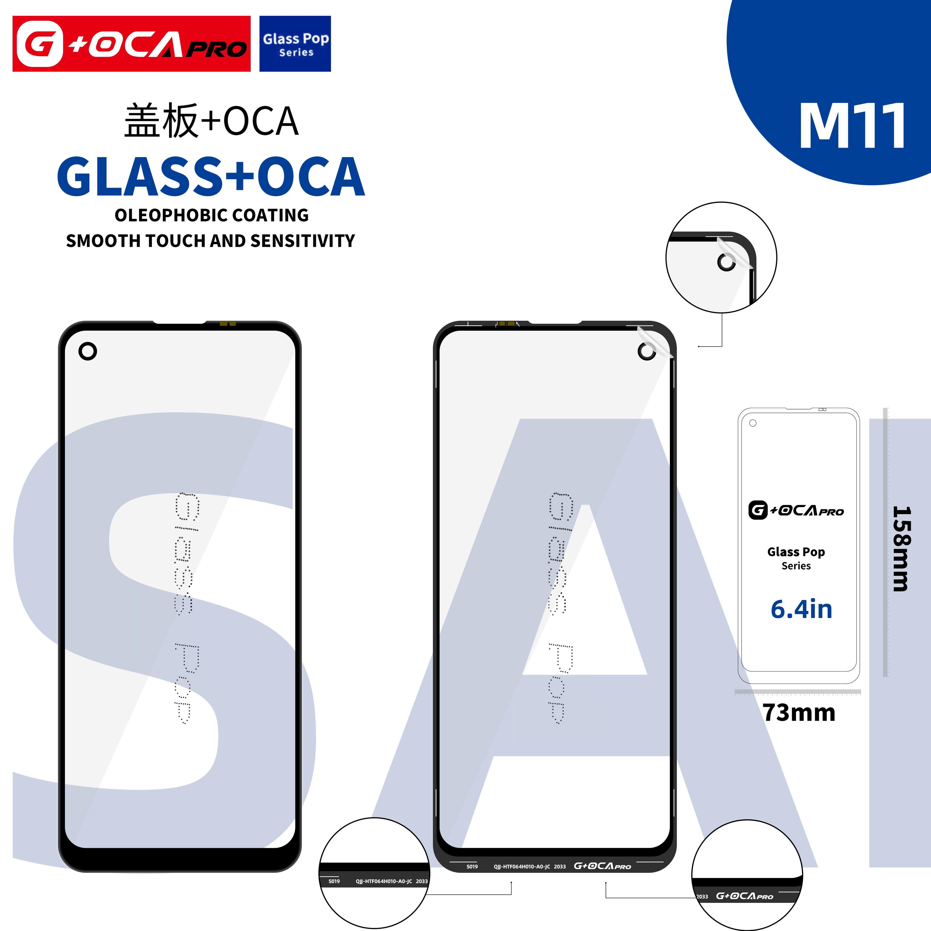 Szybka G + OCA Pro (z powłoką oleofobową) Samsung SM-M115 Galaxy M11