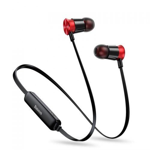 Słuchawki bezprzewodowe Bluetooth Baseus ENCOK S07 Czarno-Czerwone (NGS07-19)