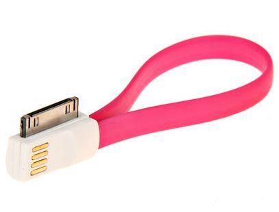 Kabel USB iPhone 4G/4S/4 różowy