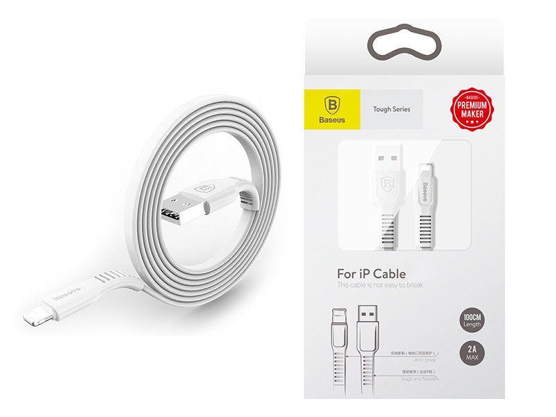 Baseus kabel Tough Series iOS Lightning / USB 2A 100cm biały CALZY - BO2