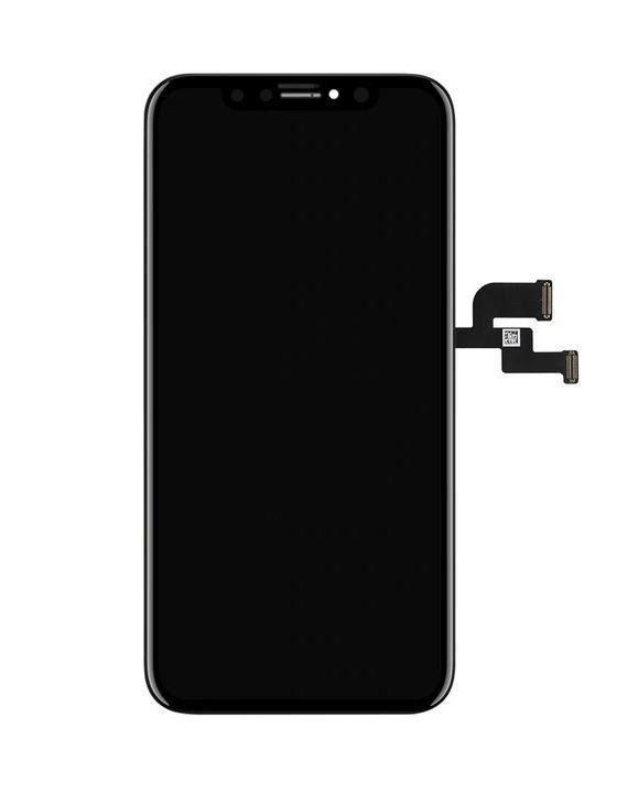 Oryginalny Wyświetlacz LCD + Ekran dotykowy iPhone Xs Max czarny (6 bit) (Demontaż)