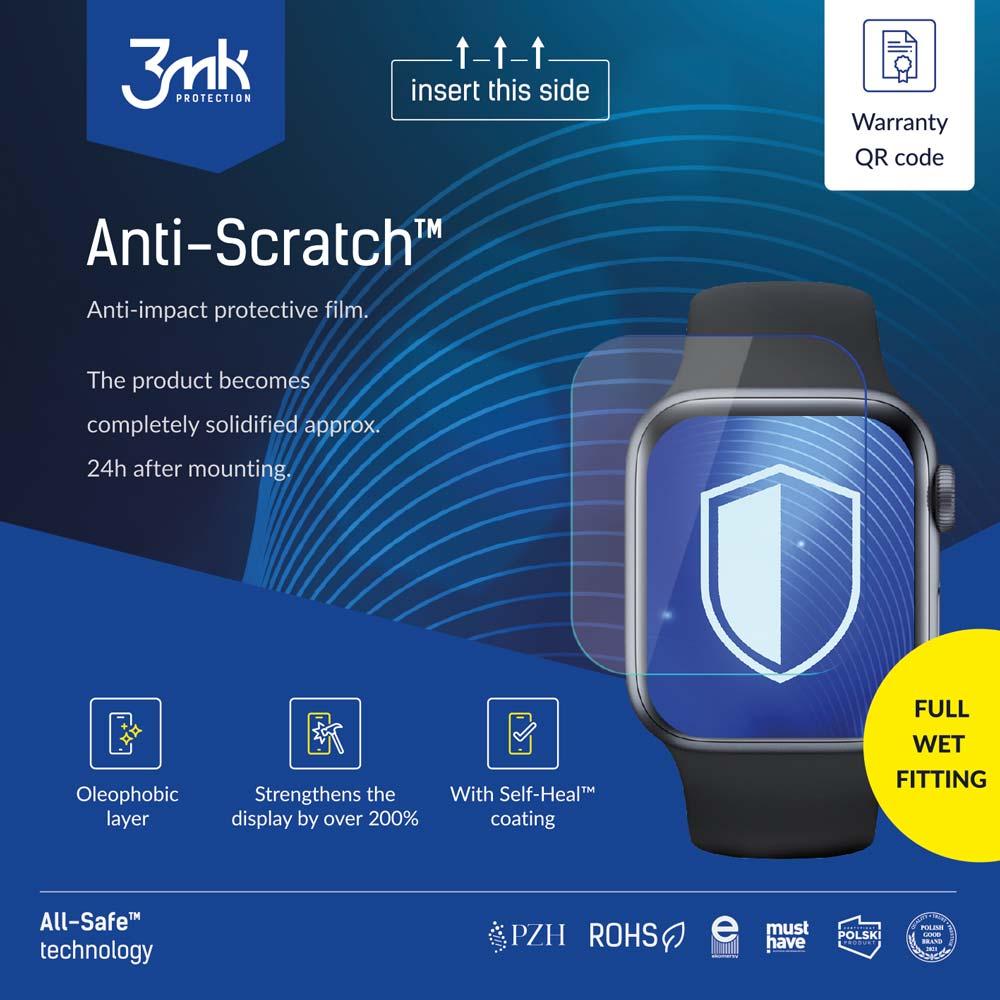 Folia ochronna 3mk all-safe AIO - Anti-Scratch Watch Full Wet - 5 sztuk (kompatybilne tylko z nowym ploterem)