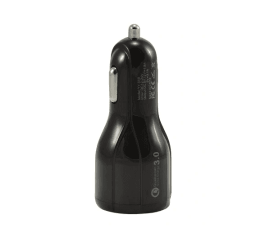 Ładowarka samochodowa 6A 2x USB 3.0 czarna (BLISTER)