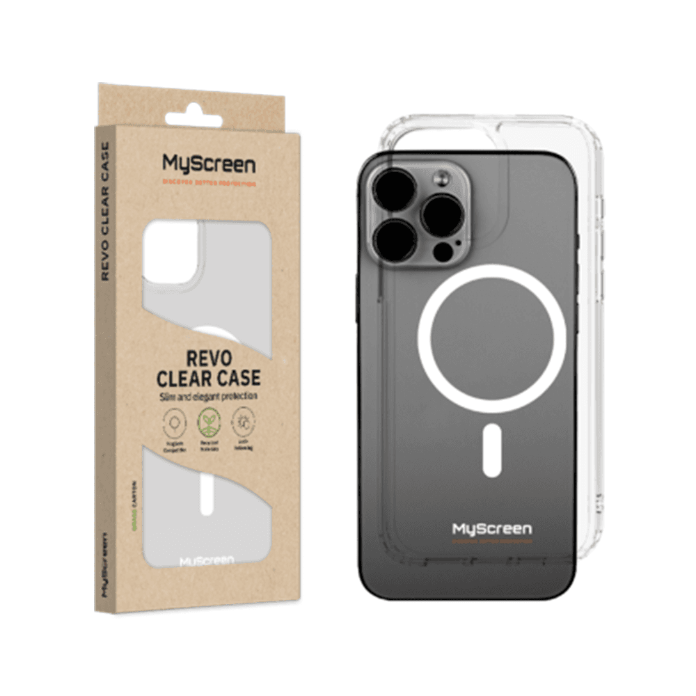 Ekologiczne Etui MagSafe MyScreen REVO Clear Case - iPhone 15 Pro