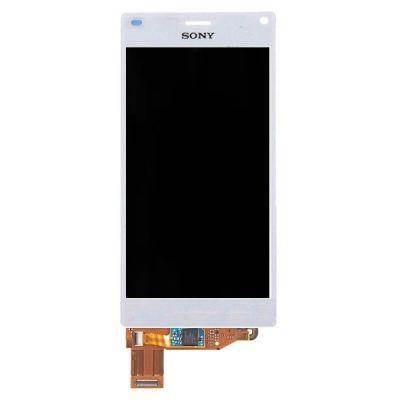 Oryginalny Wyświetlacz LCD + ekran dotykowy Sony Xperia Z3 compact biały (wymieniona szyba)