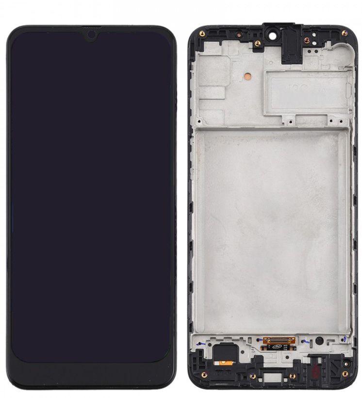 Wyświetlacz LCD + Ekran dotykowy Samsung SM-M215 Galaxy M21 (OLED) - z ramką czarny