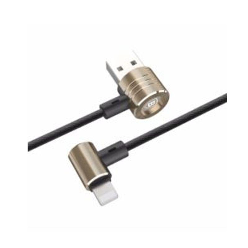 Kabel USB Baseus T-Type magnetyczny (iPhone/micro) złoty