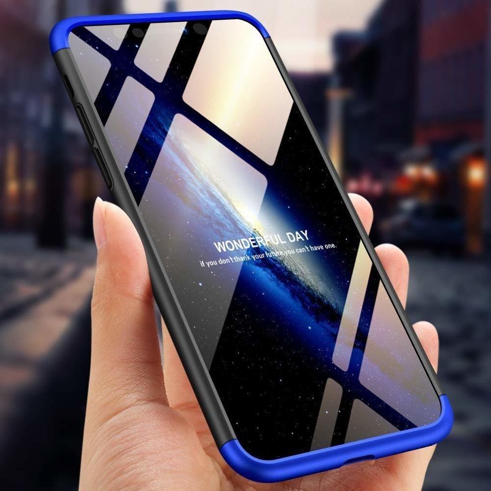 Etui 360 na całą obudowę przód + tył Samsung Galaxy J4 Plus 2018 J415 czarno-niebieski