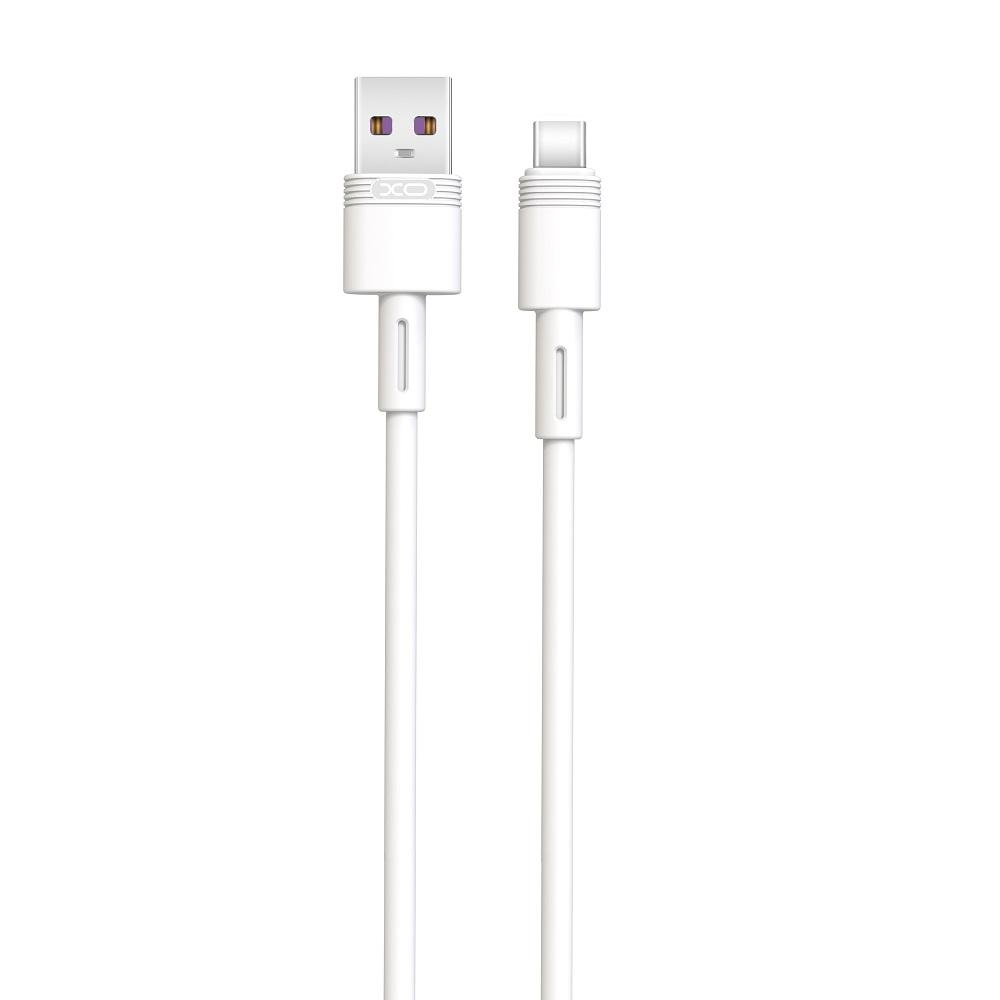 XO kabel NB-Q166 USB - USB-C 1 m 5A biały
