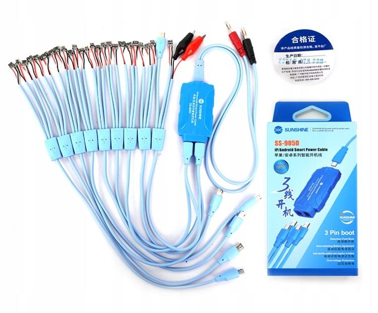 Power cable for testing SUNSHINE SS-905D phones