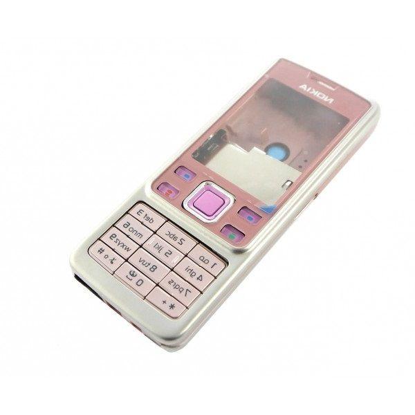 Obudowa Nokia 6300 srebrno-różowa