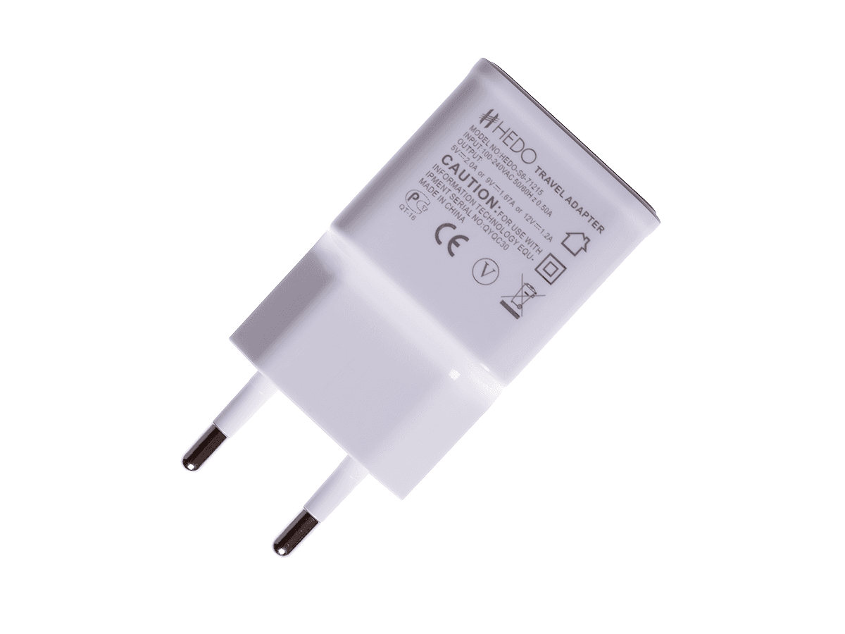 Adapter ładowarka sieciowa USB HEDO Qualcomm Quick Charge 3.0 2A - biała (oryginalna)