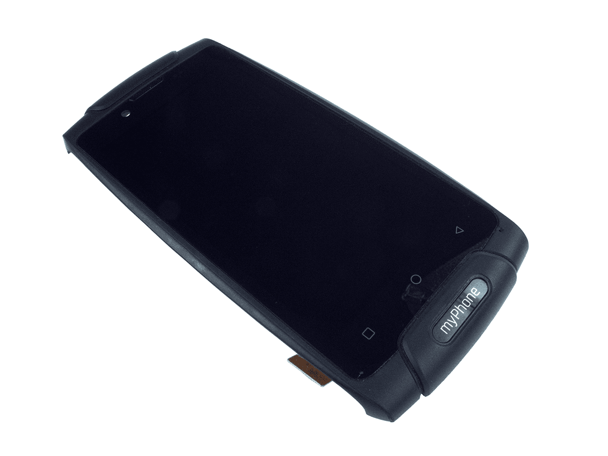 Wyświetlacz LCD + ekran dotykowy MyPhone Hammer Axe LTE czarny (demontaż-nosi ślady użytkowania)