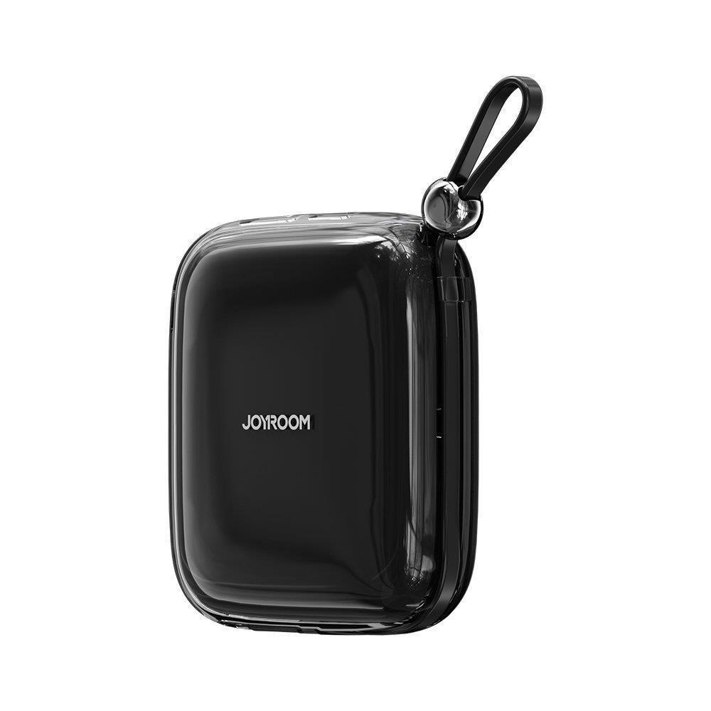 Joyroom power bank 10000mAh Jelly Series 22.5W with built-in Lightning cable black (JR-L003)