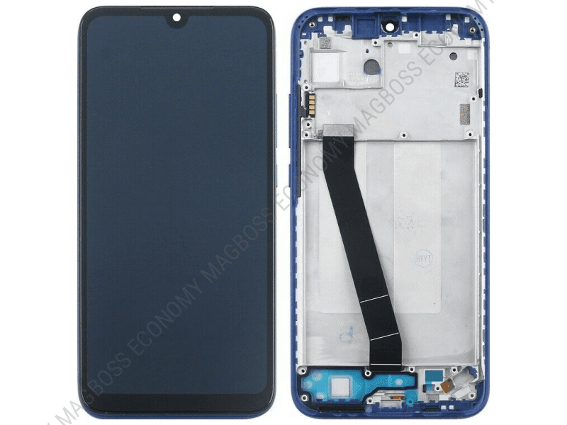 Front cover with touch screen and LCD display Xiaomi Redmi 7 - blue (original)